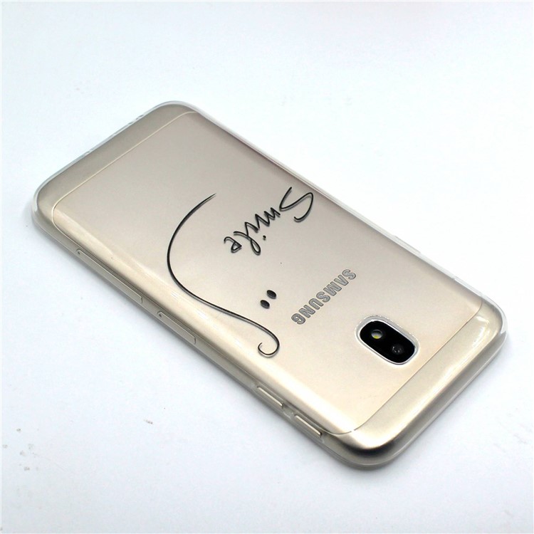 Pattern Printing TPU Case Cover for Samsung Galaxy J7 Pro (2017) / J7 (2017) EU Version - SMILE Pattern-4