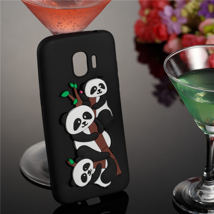 Lovely 3D Panda Pattern TPU Case for Samsung Galaxy J2 Pro 2018 - Black-6