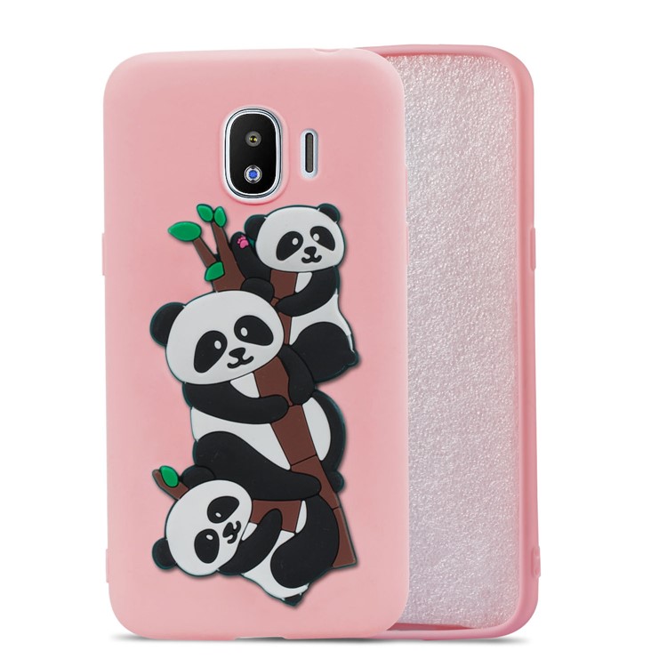 Lovely 3D Panda Pattern TPU Shell for Samsung Galaxy J2 Pro 2018 - Pink-5