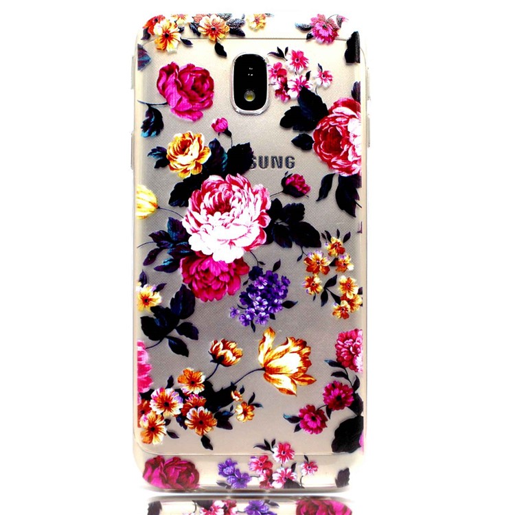 Pattern Printing Soft TPU Phone Casing for Samsung Galaxy J5 Pro (2017) / J5 (2017) EU Version - Blooming Flowers-2