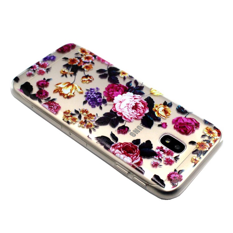 Pattern Printing Soft TPU Phone Casing for Samsung Galaxy J5 Pro (2017) / J5 (2017) EU Version - Blooming Flowers-4