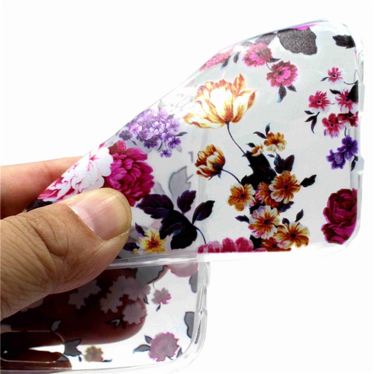 Pattern Printing Soft TPU Phone Casing for Samsung Galaxy J5 Pro (2017) / J5 (2017) EU Version - Blooming Flowers-5