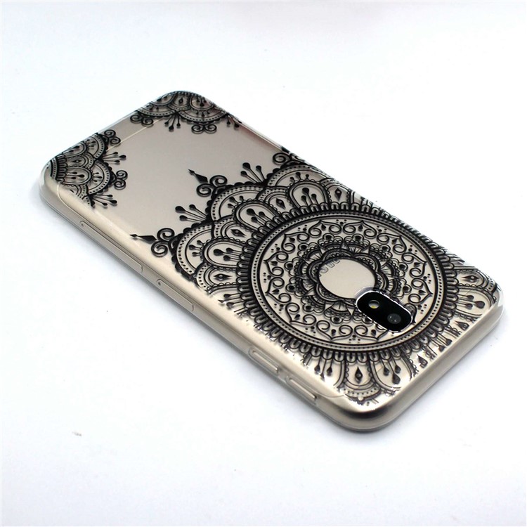 Pattern Printing Soft TPU Phone Case for Samsung Galaxy J5 Pro (2017) / J5 (2017) EU Version - Black Mandala-4