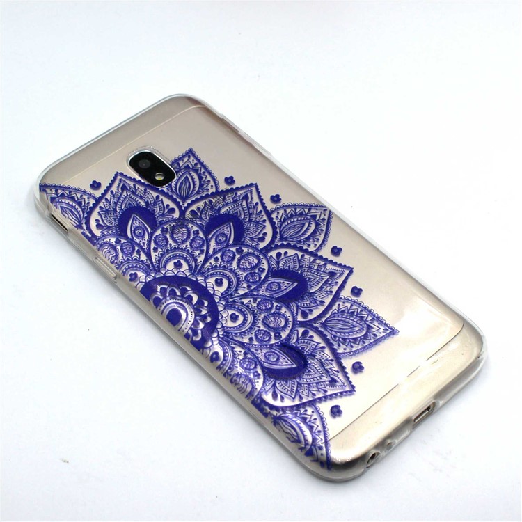 Pattern Printing Soft TPU Phone Cover for Samsung Galaxy J5 Pro (2017) / J5 (2017) EU Version - Purple Mandala-3