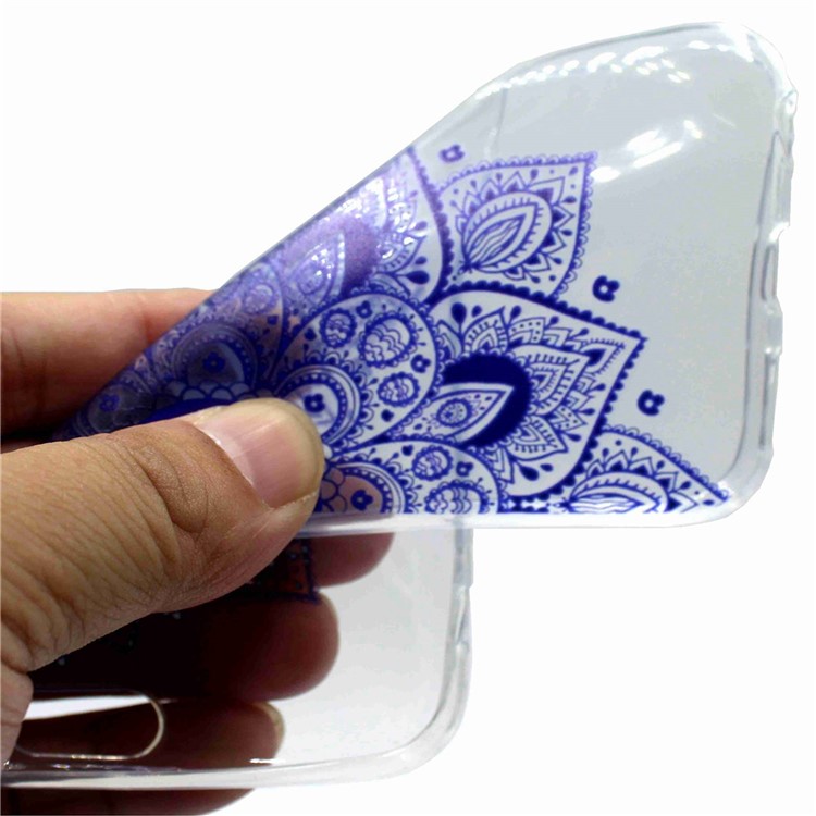 Pattern Printing Soft TPU Phone Cover for Samsung Galaxy J5 Pro (2017) / J5 (2017) EU Version - Purple Mandala-5