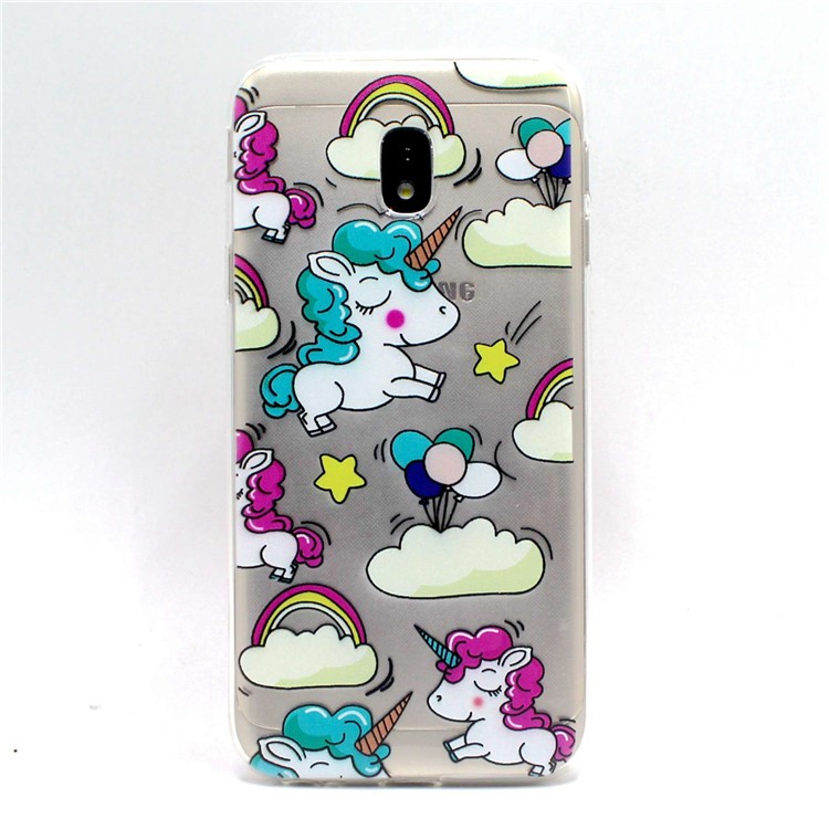 Pattern Printing Soft TPU Phone Protection Casing for Samsung Galaxy J5 Pro (2017) / J5 (2017) EU Version - Unicorn-2