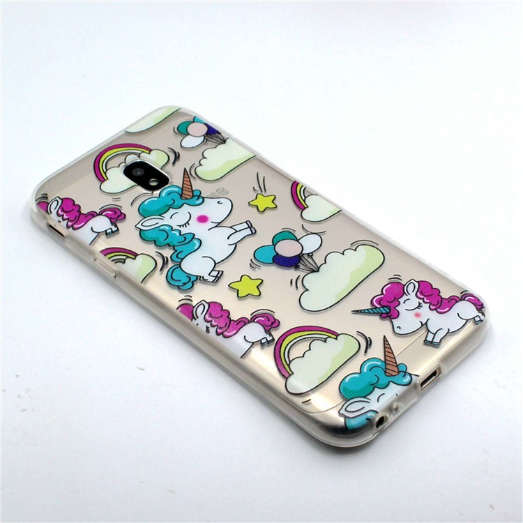 Pattern Printing Soft TPU Phone Protection Casing for Samsung Galaxy J5 Pro (2017) / J5 (2017) EU Version - Unicorn-3