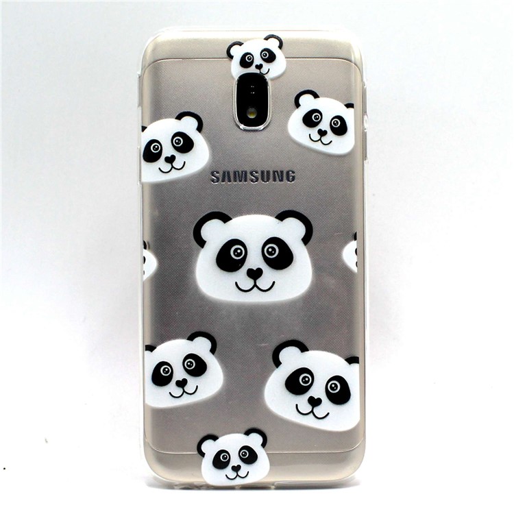 For Samsung Galaxy J3 (2017) EU Version / J3 Pro (2017) Pattern Printing TPU Soft Back Ultra-thin Phone Casing - Panda Pattern-2