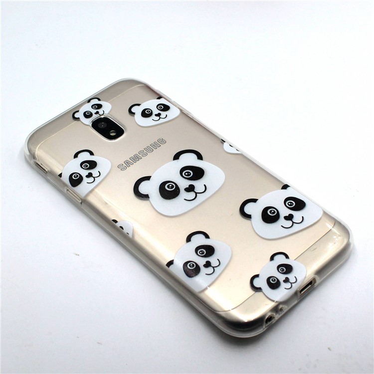 For Samsung Galaxy J3 (2017) EU Version / J3 Pro (2017) Pattern Printing TPU Soft Back Ultra-thin Phone Casing - Panda Pattern-3