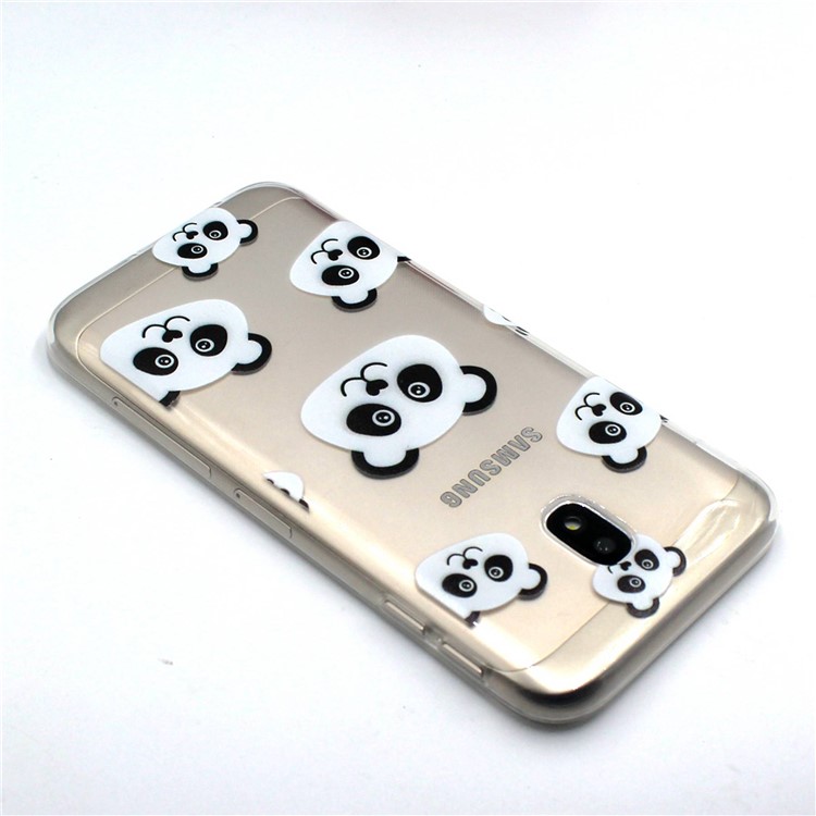 For Samsung Galaxy J3 (2017) EU Version / J3 Pro (2017) Pattern Printing TPU Soft Back Ultra-thin Phone Casing - Panda Pattern-4