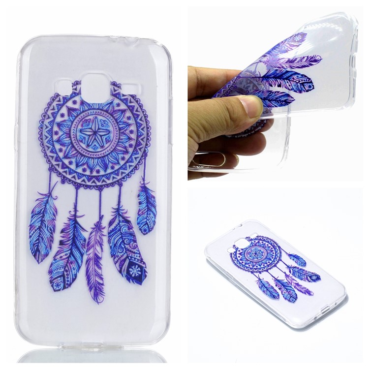 Pattern Printing Soft TPU Mobile Case for Samsung Galaxy J3 (2016) / J3 - Dream Catcher-1