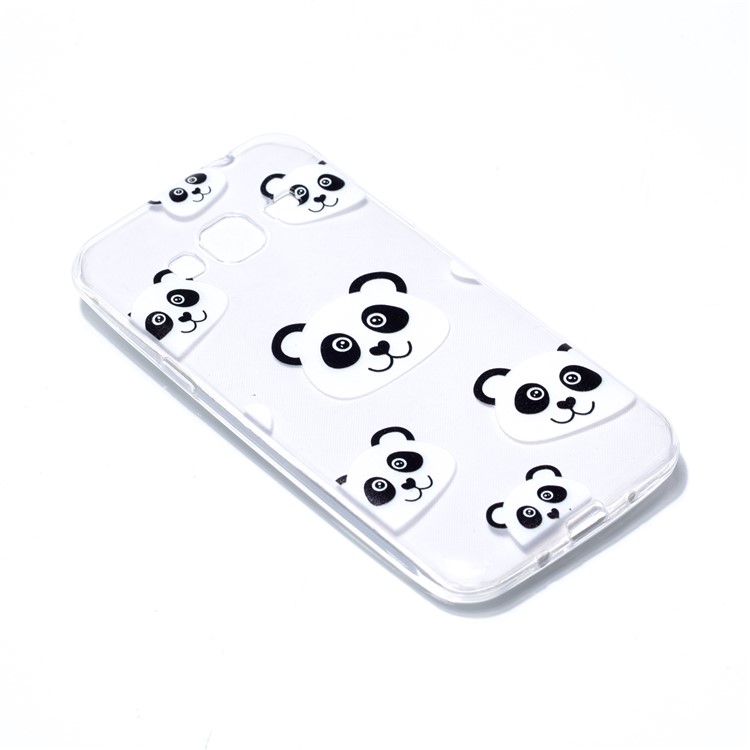 Pattern Printing Soft TPU Mobile Cover for Samsung Galaxy J3 (2016) / J3 - Pandas-3