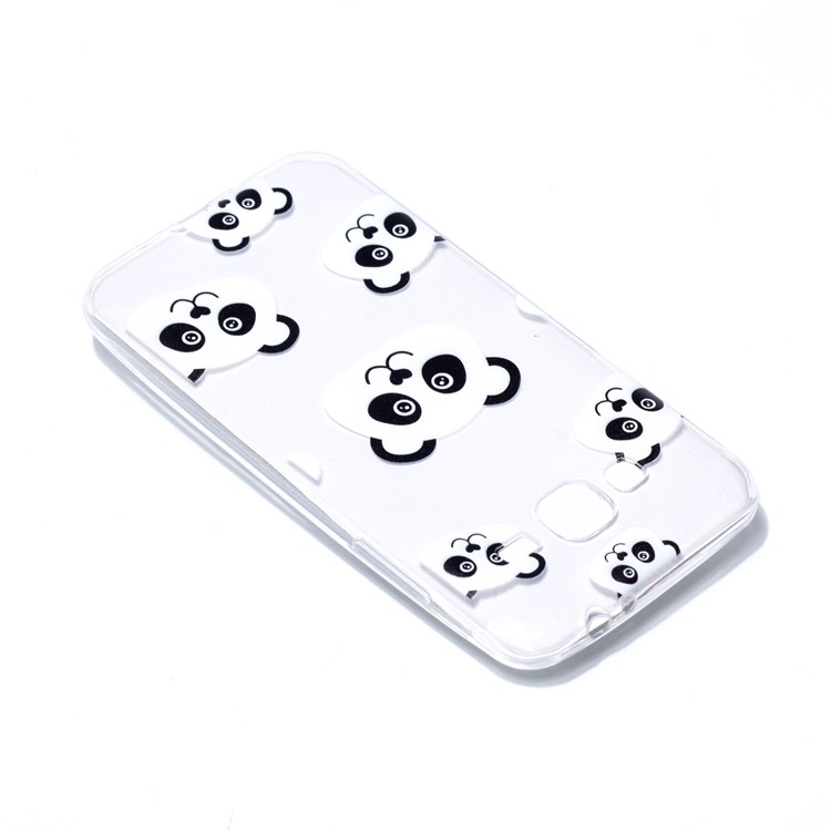 Pattern Printing Soft TPU Mobile Cover for Samsung Galaxy J3 (2016) / J3 - Pandas-4
