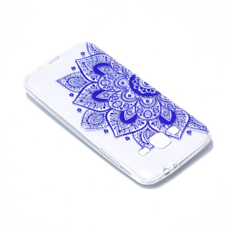 Pattern Printing Soft TPU Cover Protector for Samsung Galaxy J3 (2016) / J3 - Mandala Flower-4