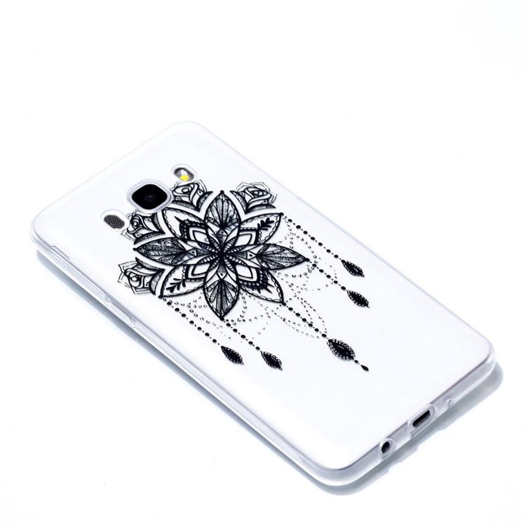 Ultra Thin Patterned Soft TPU Cover for Samsung Galaxy J5 (2016) SM-J510 - Black Dream Catcher-3