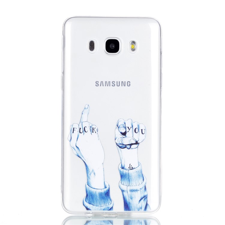Ultra Thin Patterned Soft TPU Mobile Phone Case for Samsung Galaxy J5 (2016) SM-J510 - Fist-2