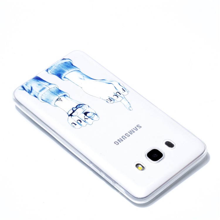 Ultra Thin Patterned Soft TPU Mobile Phone Case for Samsung Galaxy J5 (2016) SM-J510 - Fist-4