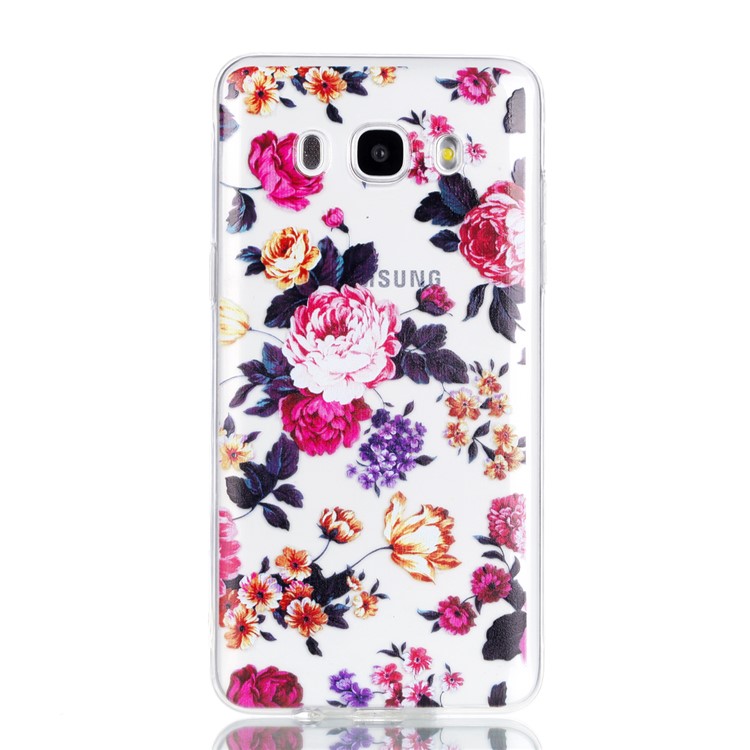 Ultra Thin Patterned Soft TPU Case for Samsung Galaxy J7 (2016) SM-J710 - Roses-2