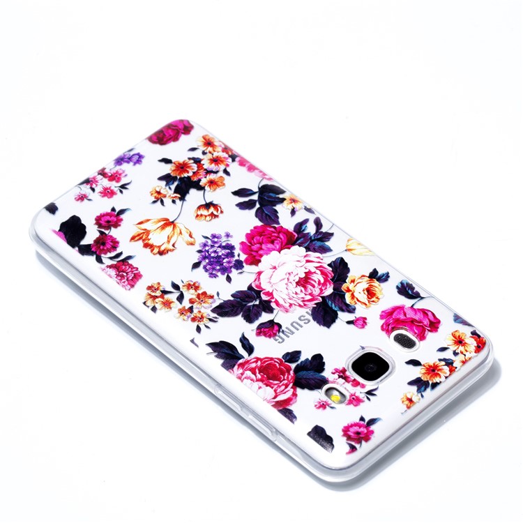 Ultra Thin Patterned Soft TPU Case for Samsung Galaxy J7 (2016) SM-J710 - Roses-4