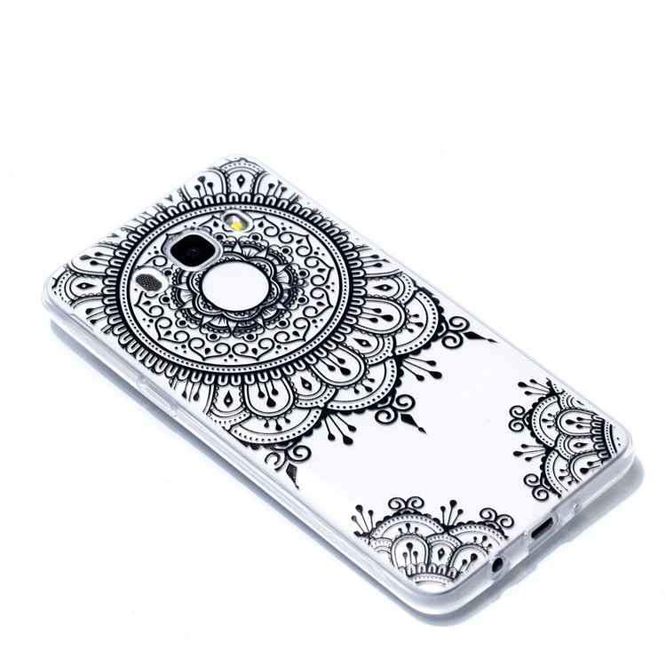 Ultra Thin Patterned Soft TPU Casing for Samsung Galaxy J7 (2016) SM-J710 - Lace Pattern-3