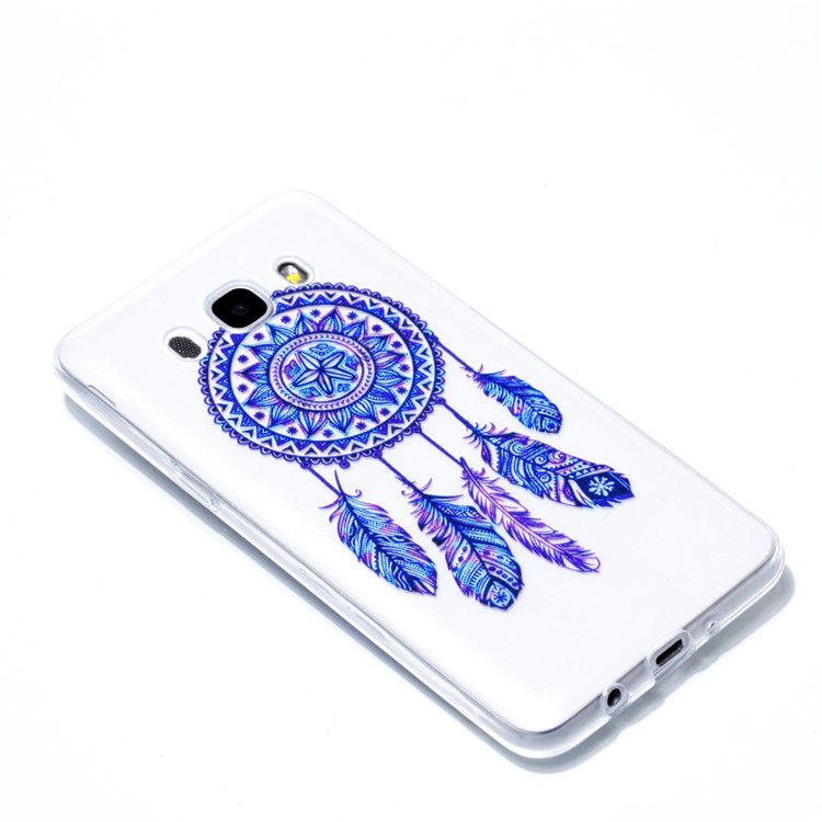 Ultra Thin Patterned Soft TPU Mobile Phone Cover for Samsung Galaxy J7 (2016) SM-J710 - Purple Dream Catcher-3