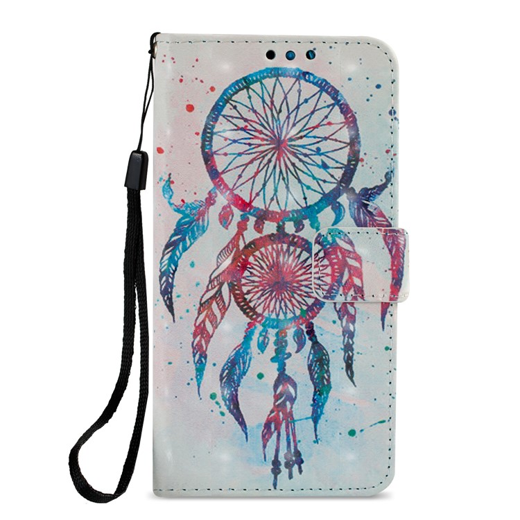 Leather Magnetic Phone Card Holders Casing for Samsung Galaxy J2 Pro 2018 - Dream Catcher-3