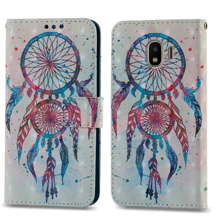 Leather Magnetic Phone Card Holders Casing for Samsung Galaxy J2 Pro 2018 - Dream Catcher-4