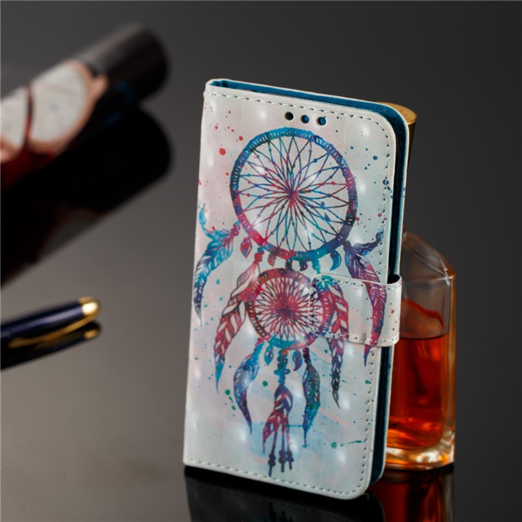 Leather Magnetic Phone Card Holders Casing for Samsung Galaxy J2 Pro 2018 - Dream Catcher-8