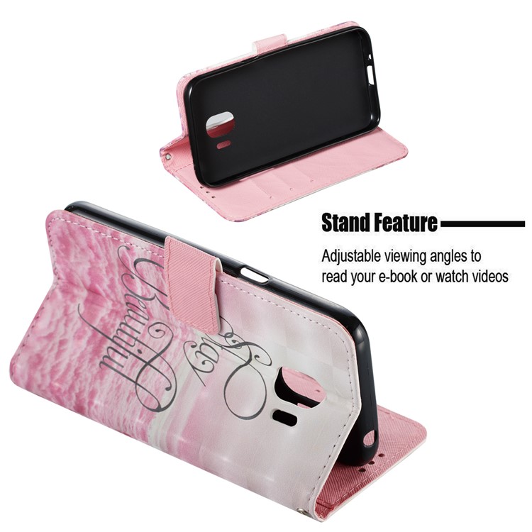 Leather Flip Wallet Stand Protection Case for Samsung Galaxy J2 Pro 2018 - Stay Beautiful-5