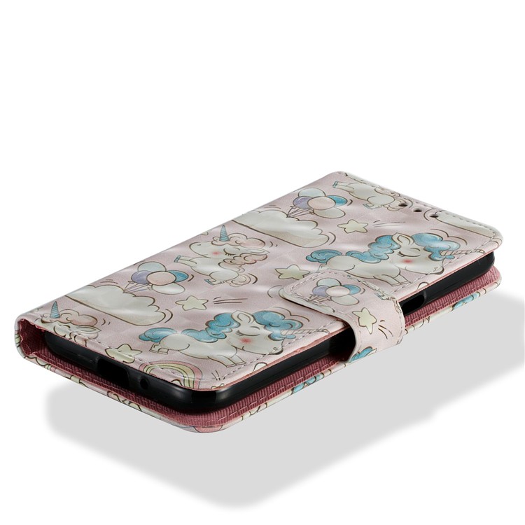 For Samsung Galaxy J2 Pro 2018 Leather Magnetic Folio Protective Case Accessory - Unicorns-2
