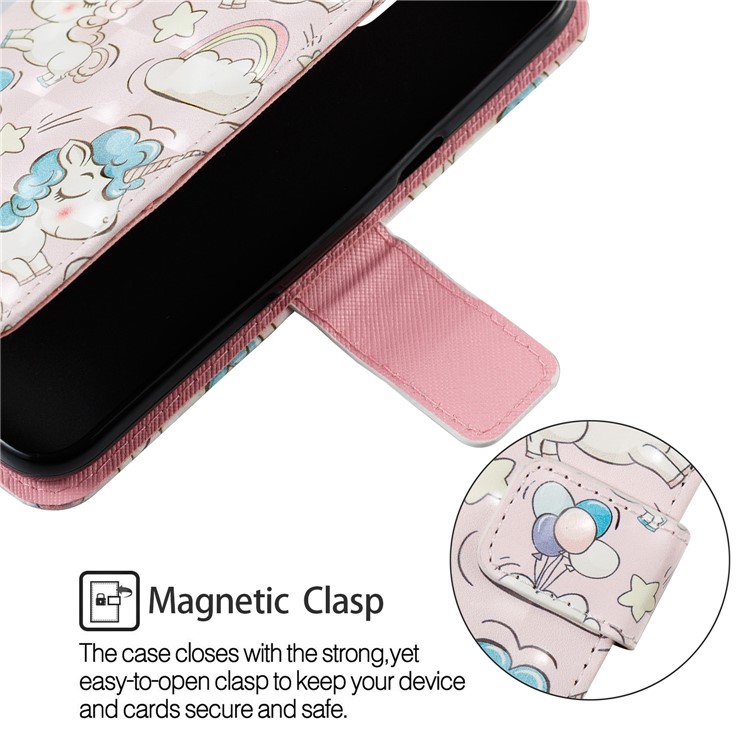 For Samsung Galaxy J2 Pro 2018 Leather Magnetic Folio Protective Case Accessory - Unicorns-6