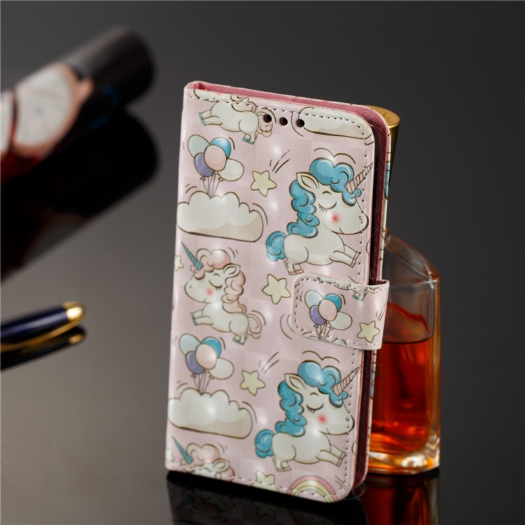 For Samsung Galaxy J2 Pro 2018 Leather Magnetic Folio Protective Case Accessory - Unicorns-8
