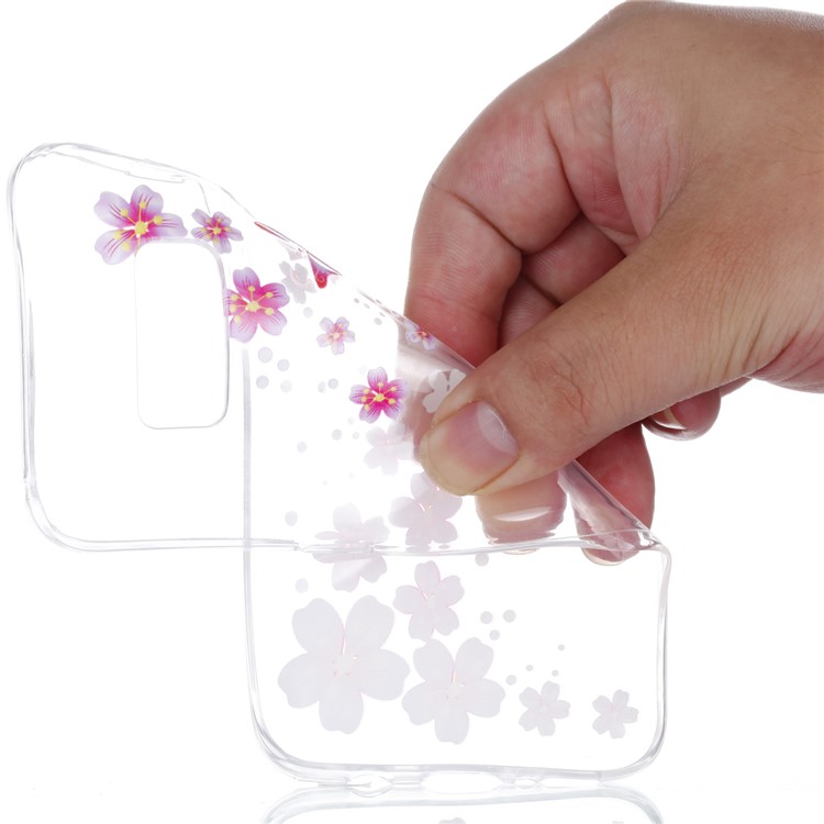 Rubberized Embossed Soft TPU Phone Case for Samsung Galaxy S8 G950 - Pink Butterfly and Flower-5
