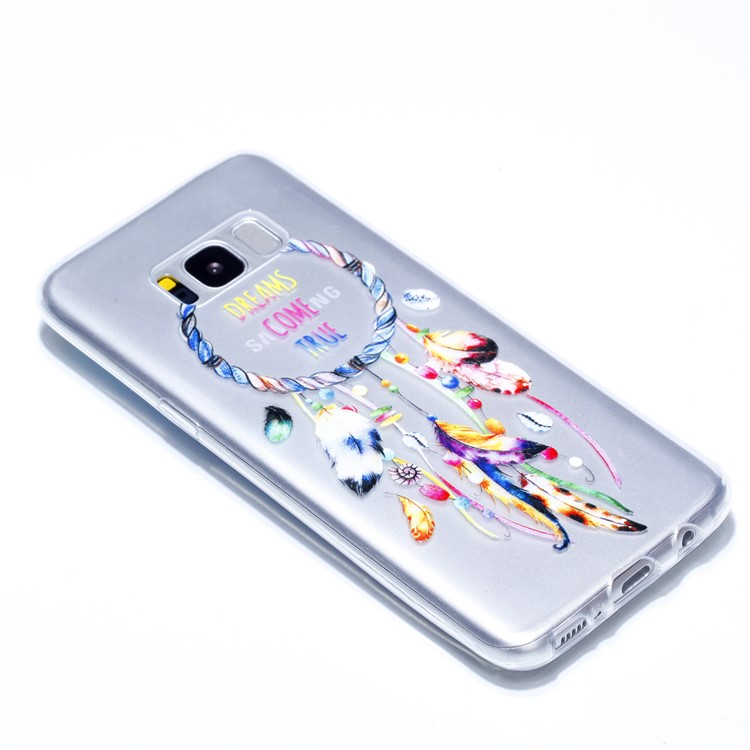 Embossment Patterned TPU Soft Back Cover for Samsung Galaxy S8 Plus SM-G955 - Dream Catcher-3
