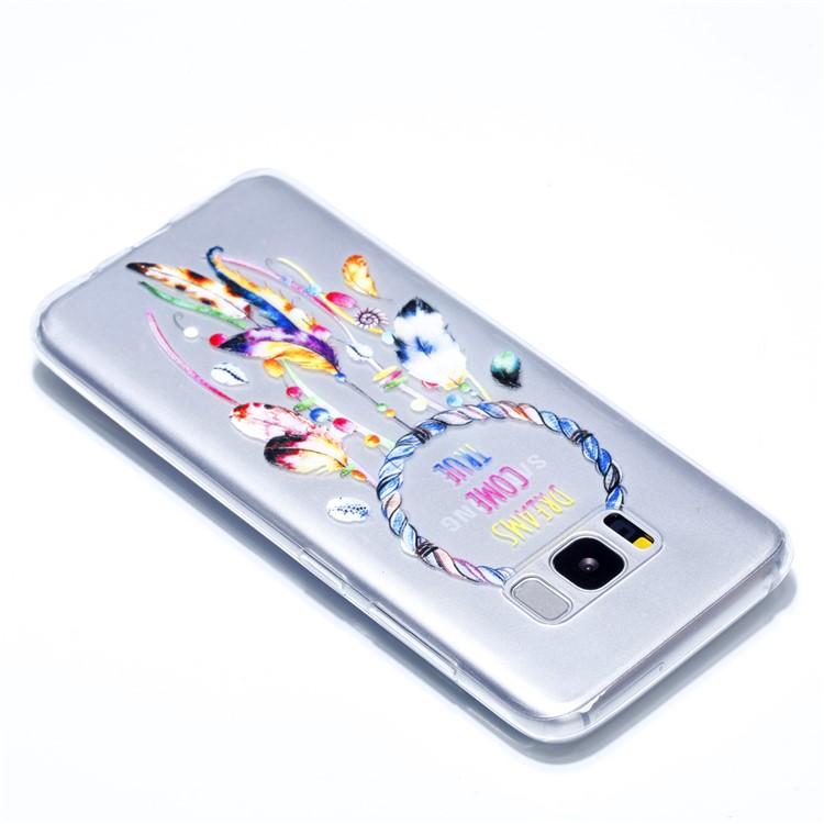 Embossment Patterned TPU Soft Back Cover for Samsung Galaxy S8 Plus SM-G955 - Dream Catcher-4