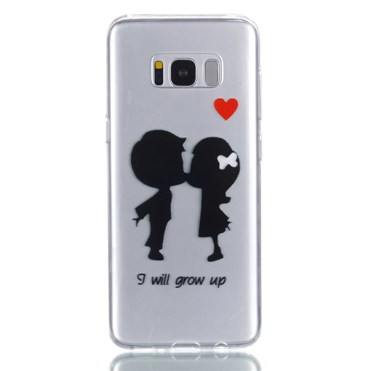 Embossment Patterned TPU Soft Mobile Phone Case for Samsung Galaxy S8 Plus SM-G955 - I Will Grow Up-2