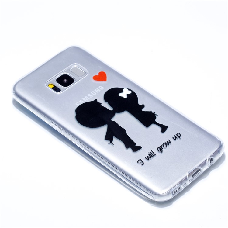 Embossment Patterned TPU Soft Mobile Phone Case for Samsung Galaxy S8 Plus SM-G955 - I Will Grow Up-3