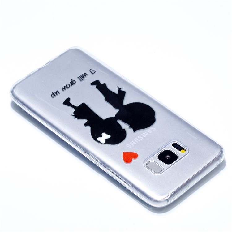 Embossment Patterned TPU Soft Mobile Phone Case for Samsung Galaxy S8 Plus SM-G955 - I Will Grow Up-4