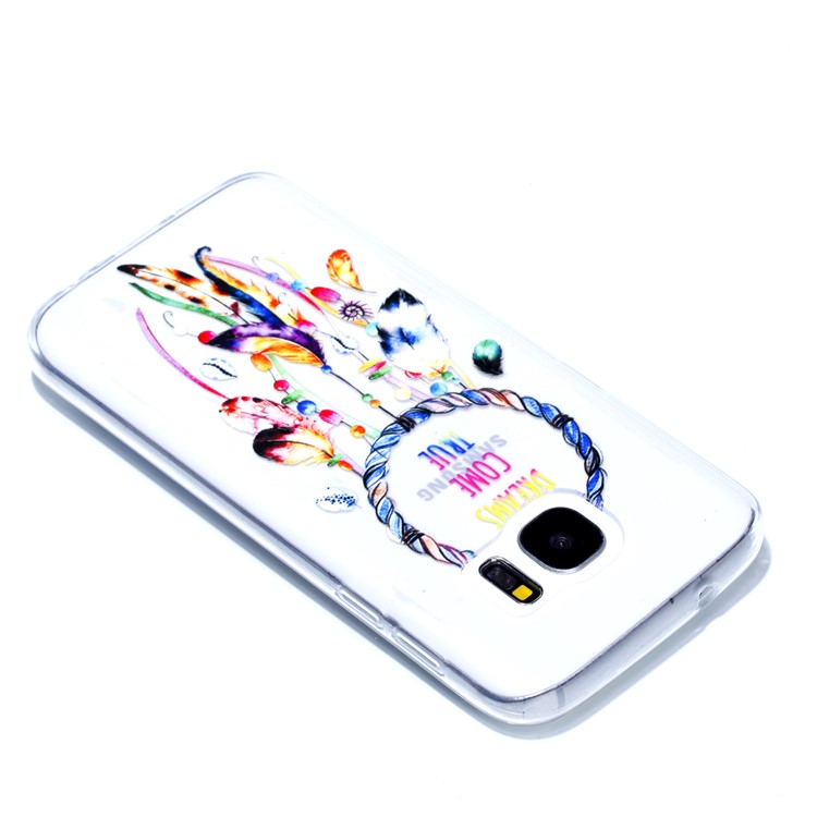 Embossment Patterned TPU Soft Mobile Phone Cover for Samsung Galaxy S7 SM-G930 - Dream Catcher-4