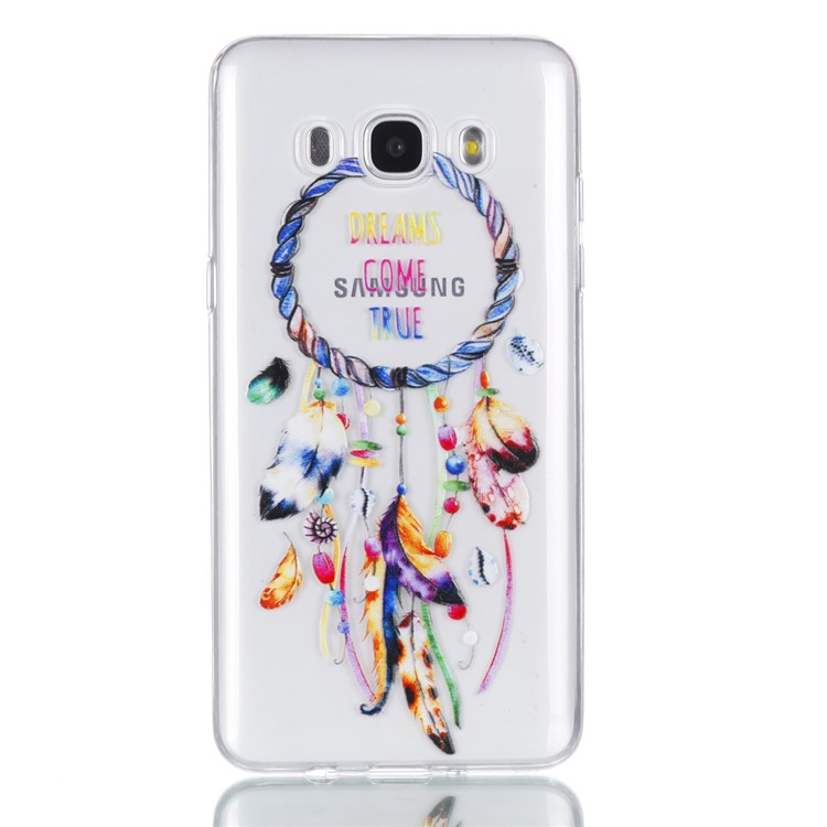 Rubberized Embossed TPU Mobile Casing for Samsung Galaxy J7 (2016) SM-J710 - Dream Catcher-2
