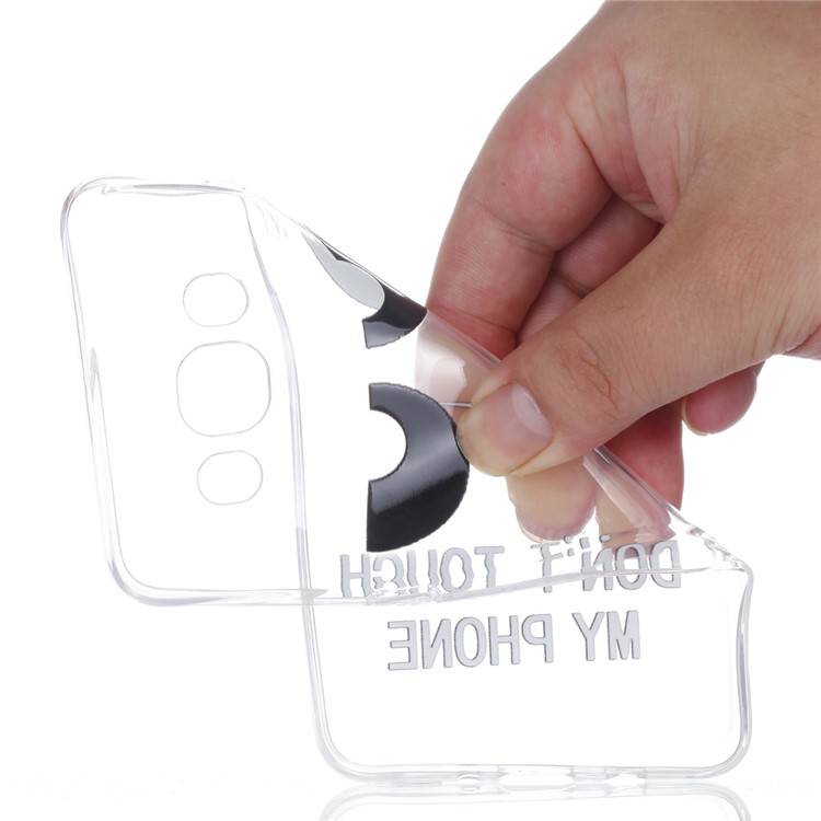 Rubberized Embossed TPU Cell Phone Case for Samsung Galaxy J7 (2016) SM-J710 - Do Not Touch My Phone-5