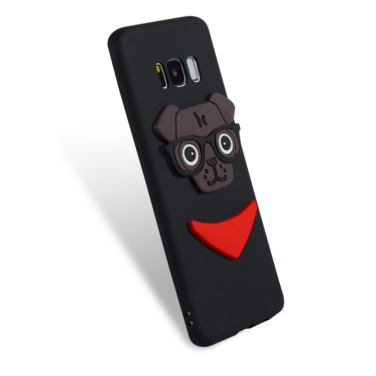 Lovely 3D Dog Pattern TPU Mobile Phone Casing for Samsung Galaxy S8 SM-G950 - Black-5