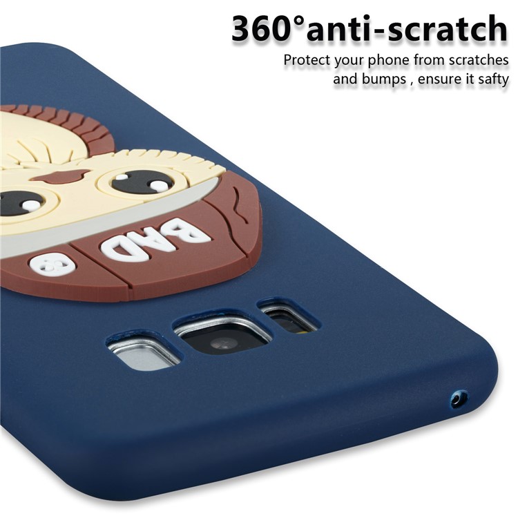 Cute 3D Male Owl Pattern Soft TPU Cover Case for Samsung Galaxy S8 G950 - Dark Blue-2