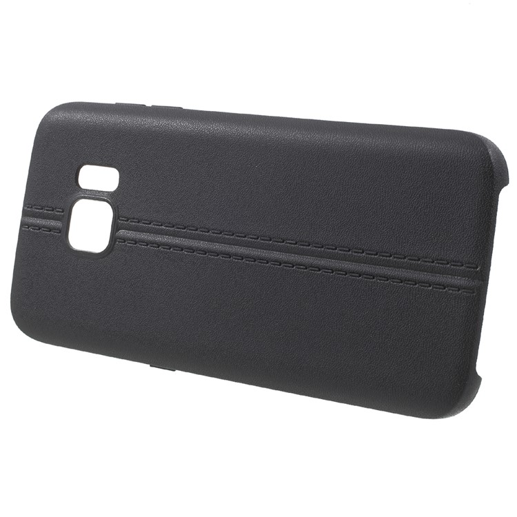 Lines TPU Gel Phone Cover for Samsung Galaxy S7 - Black-2
