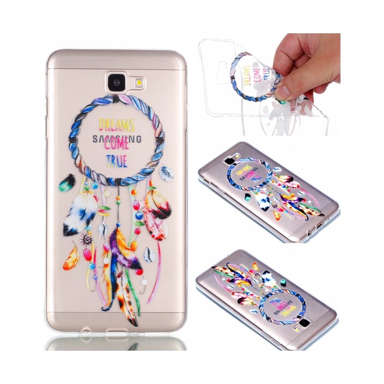 Rubberized Embossed Soft TPU Cover for Samsung Galaxy J7 Prime/On Nxt - Dream Catcher-1