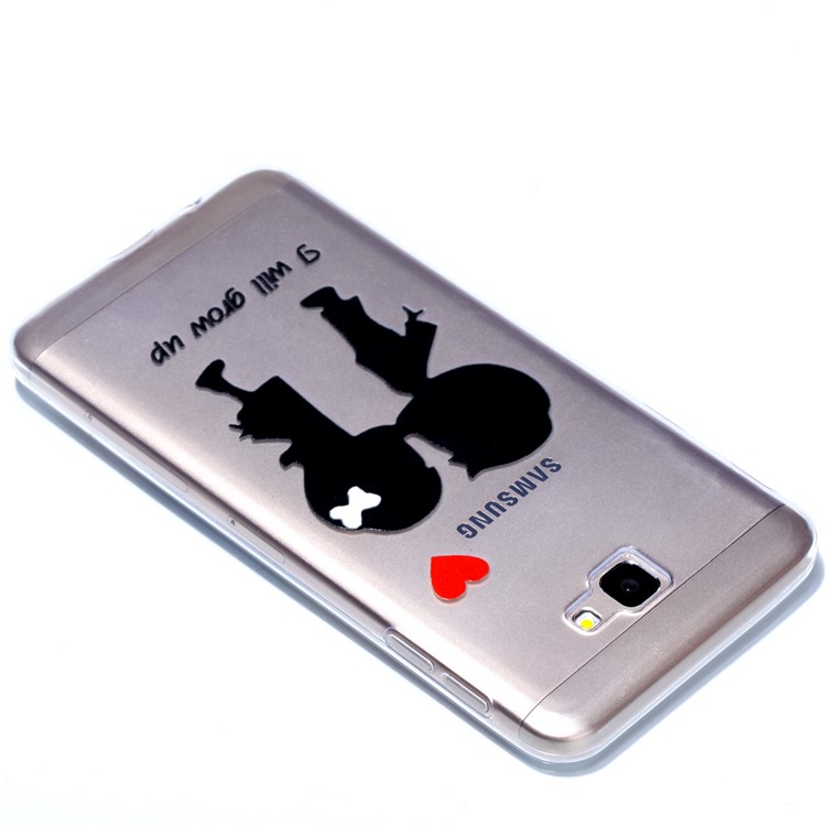 Rubberized Embossed Soft TPU Back Phone Casing for Samsung Galaxy J7 Prime (2016)/On Nxt - Kissing Lovers-4