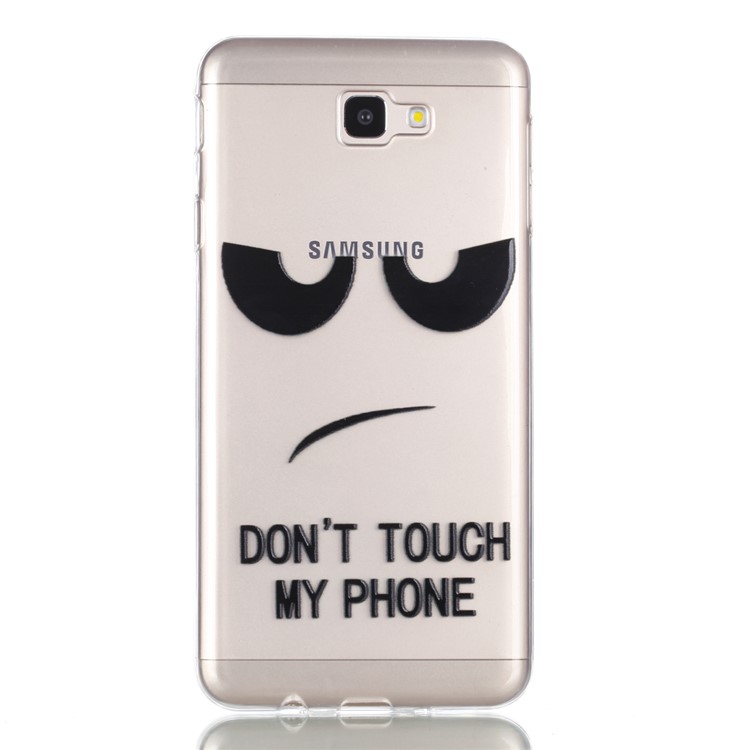 Rubberized Embossed Flexible TPU Back Case for Samsung Galaxy J7 Prime (2016)/On Nxt - Don't Touch My Phone-2