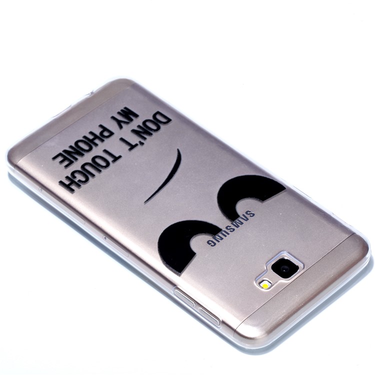 Rubberized Embossed Flexible TPU Back Case for Samsung Galaxy J7 Prime (2016)/On Nxt - Don't Touch My Phone-4