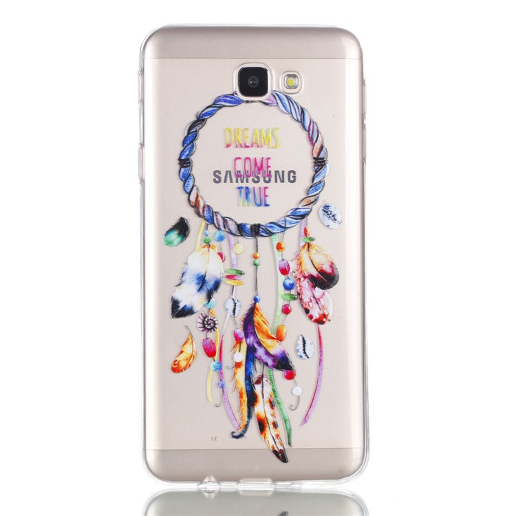 Embossment Patterned TPU Soft Back Cover for Samsung Galaxy J5 Prime - Dream Catcher-2