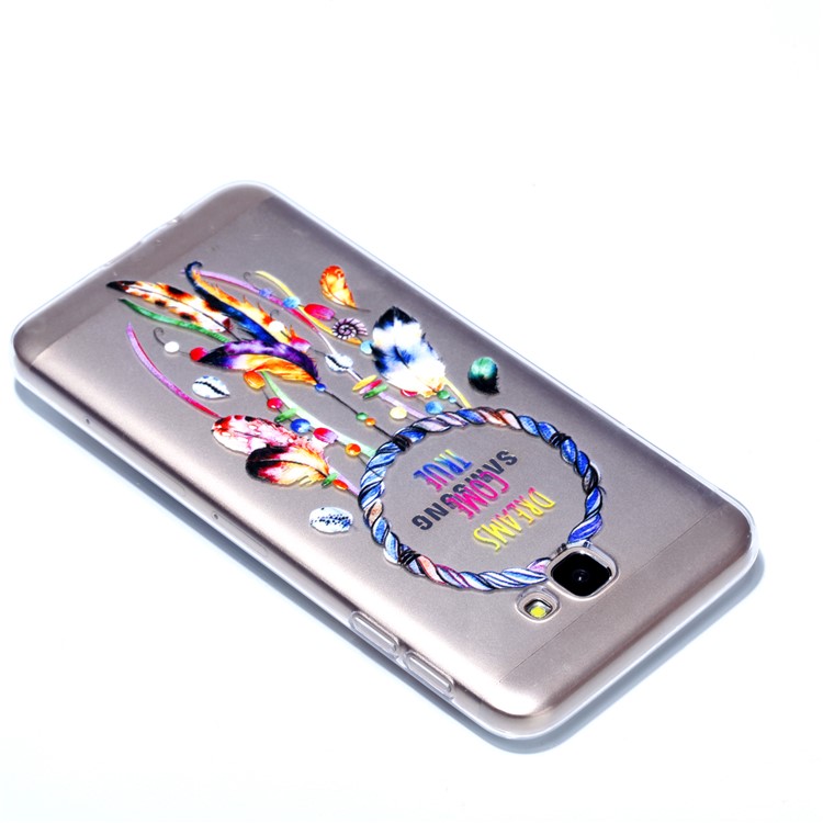Embossment Patterned TPU Soft Back Cover for Samsung Galaxy J5 Prime - Dream Catcher-4